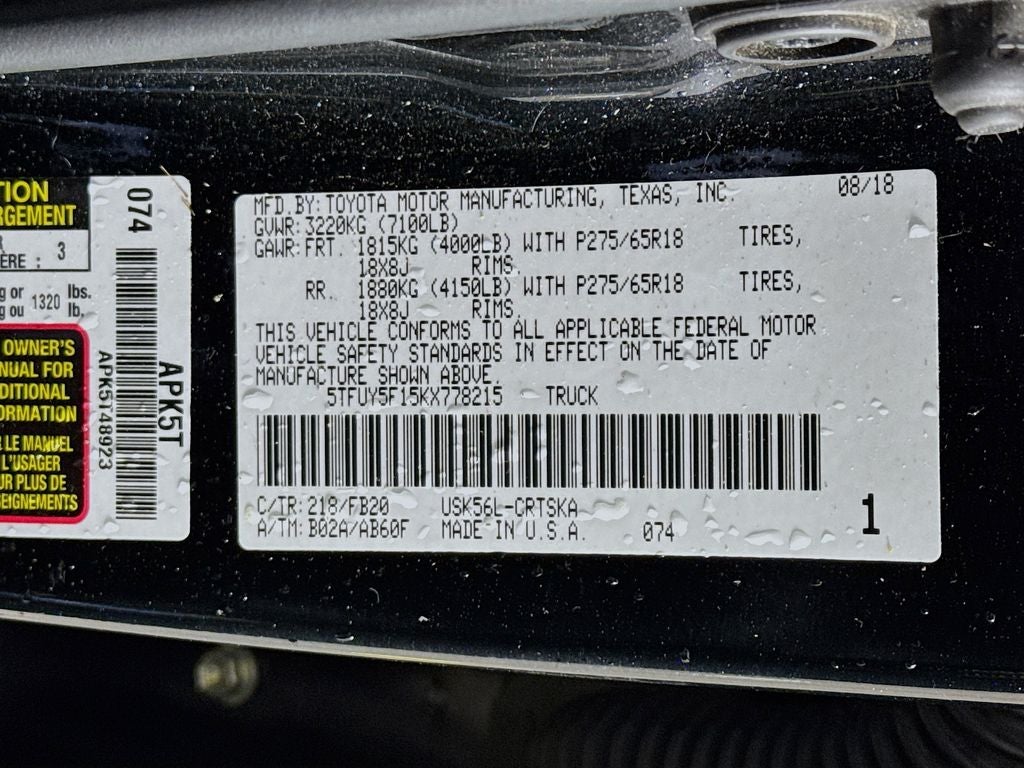 2019 Toyota Tundra SR5