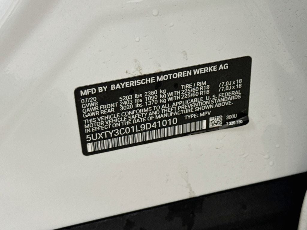 2020 BMW X3 sDrive30i