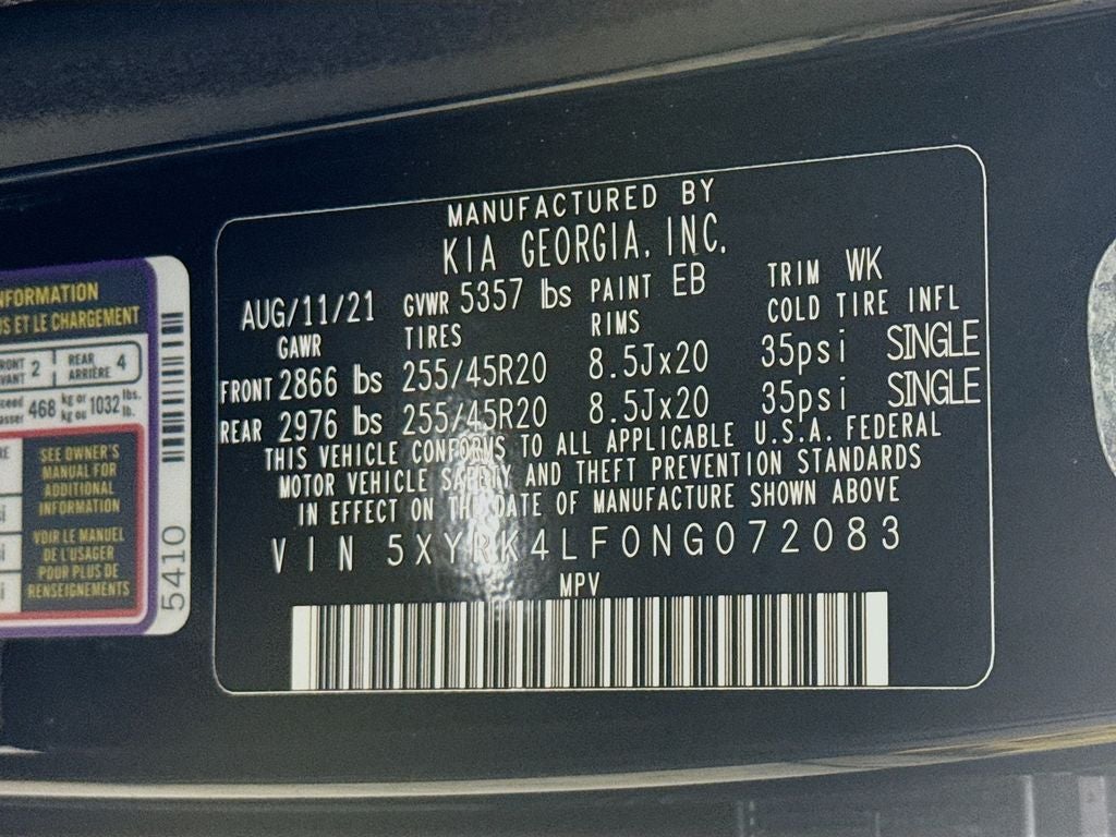 2022 Kia Sorento SX