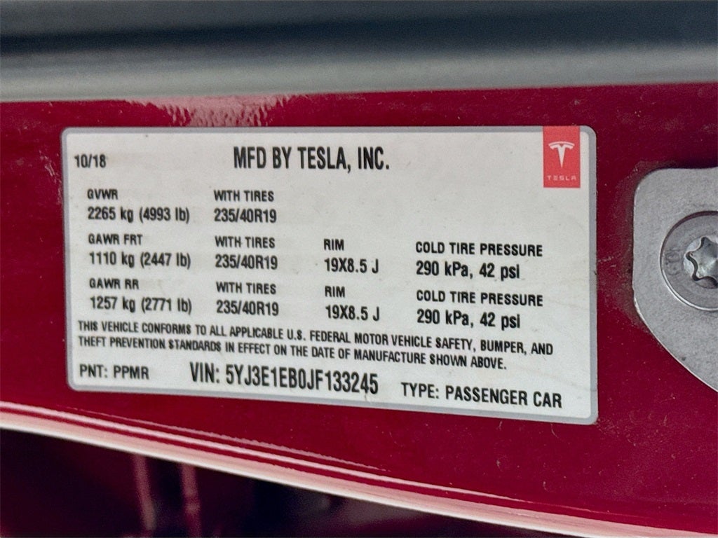 2018 Tesla Model 3 Long Range
