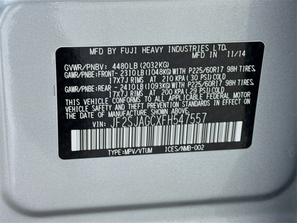 2015 Subaru Forester 2.5i Premium