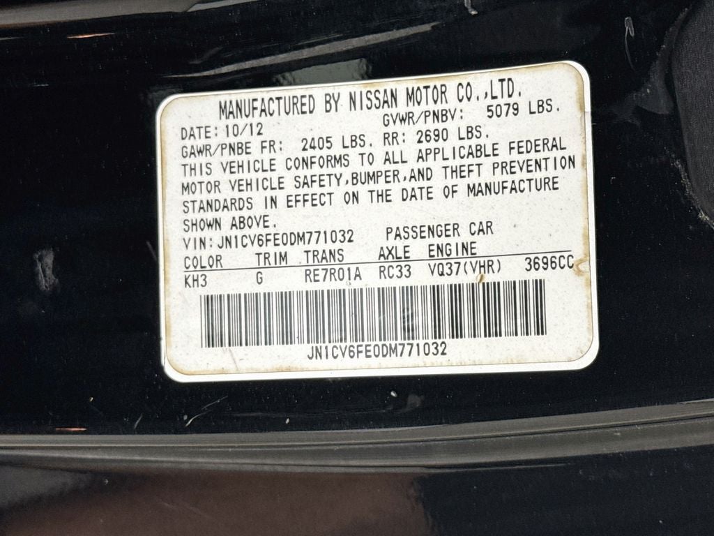 2013 INFINITI G37 Base