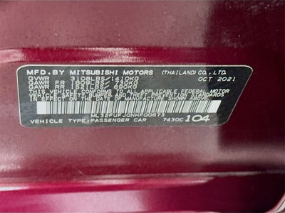 2022 Mitsubishi Mirage G4 ES