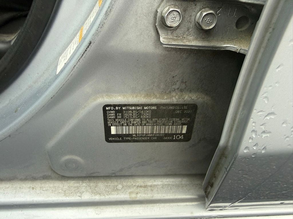 2021 Mitsubishi Mirage G4 Carbonite Edition
