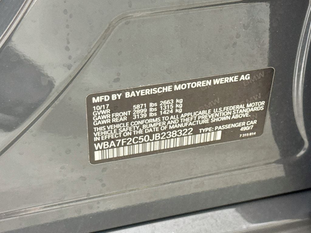 2018 BMW 7 Series 750i xDrive