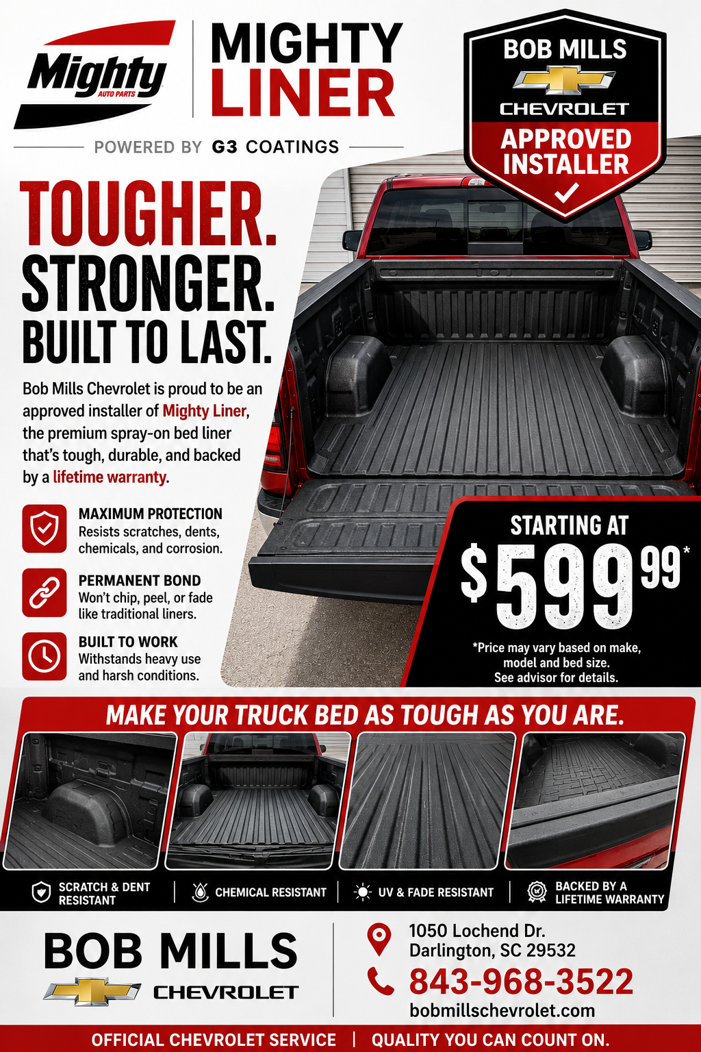 Mighty Liner Spray-On Bed Liners - Bob Mills Chevrolet